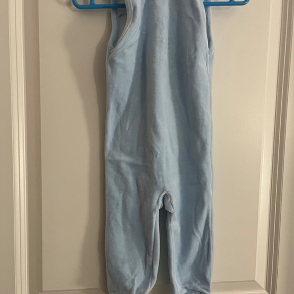 Light Blue European Baby Footed Romper Made in Austria - Picture 4 of 7